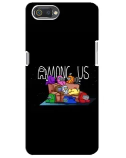Чехол для Realme C2 с картинкой «Логотип Among Us» Чехол для Realme C2 с картинкой «Логотип Among Us»