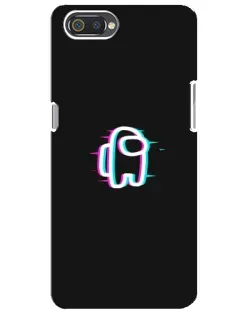Чохол для Realme C2 з картинкою «Among Us неон»