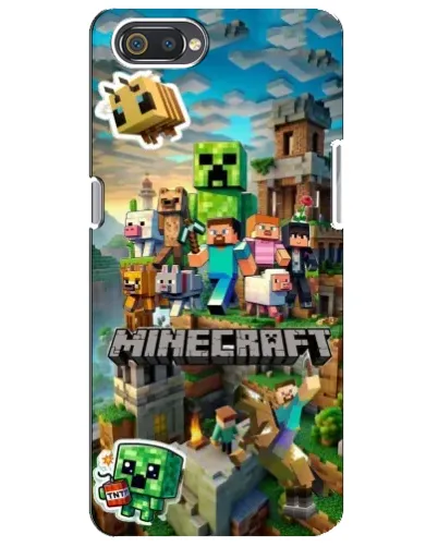 Чехол для Realme C2 с картинкой «Замок Minecraft»