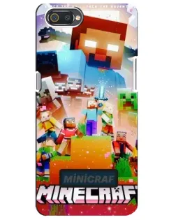 Чохол для Realme C2 з картинкою «Minecraft герої гри»