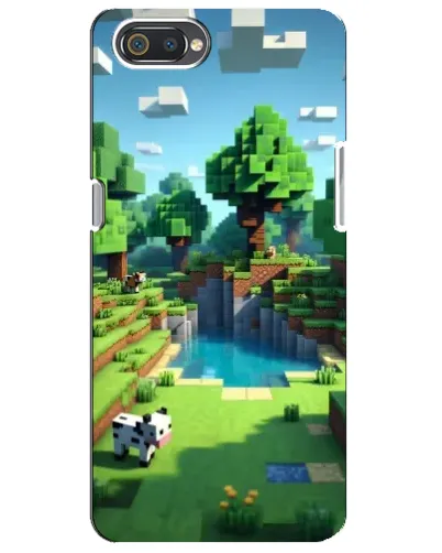 Чехол для Realme C2 с картинкой «Minecraft летний день»