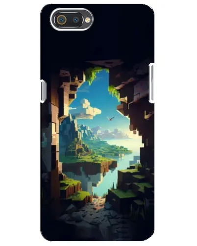 Чехол для Realme C2 с картинкой «Вид из пещеры»