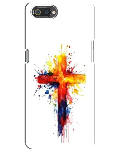 Чохол для Realme C2 з картинкою «Акварельний хрест»