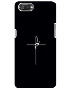 Чехол для Realme C2 с картинкой «Тонкий крест»
