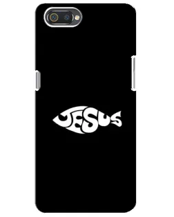 Чехол для Realme C2 с картинкой «Рыба Jesus»