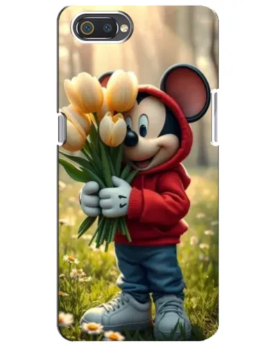 Чехол для Realme C2 с картинкой «Микки с тюльпанами» Чехол для Realme C2 с картинкой «Микки с тюльпанами»