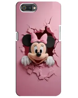 Чехол для Realme C2 с картинкой «Минни сквозь стену»