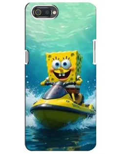 Чехол для Realme C2 с картинкой «Спанч Боб на гидроцикле» Чехол для Realme C2 с картинкой «Спанч Боб на гидроцикле»