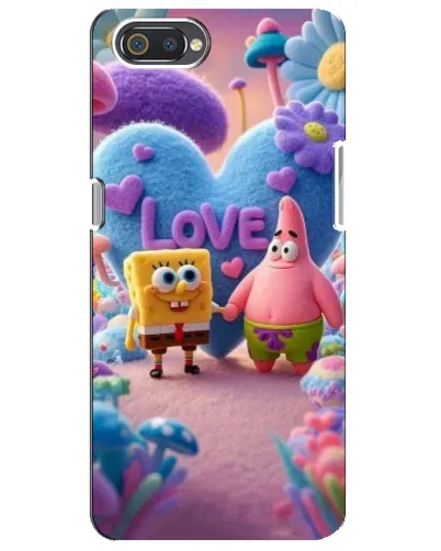 Чехол для Realme C2 с картинкой «Губка Боб Патрик»