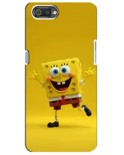Чехол для Realme C2 с картинкой «Позитивный Губка Боб»