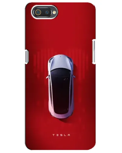 Чехол для Realme C2 с картинкой «Tesla Top View»