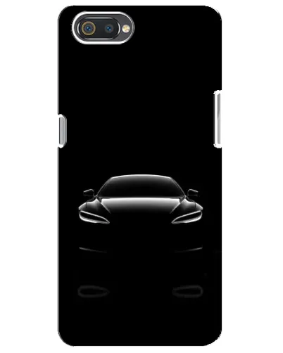 Чехол для Realme C2 с картинкой «Силуэт Tesla Night»