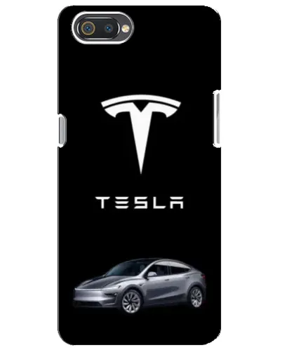 Чехол для Realme C2 с картинкой «Tesla Model Y»