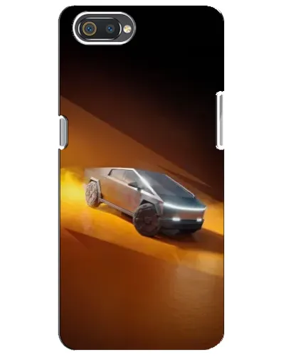 Чехол для Realme C2 с картинкой «Cybertruck в пустыне»