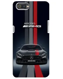 Чехол для Realme C2 с картинкой «Mercedes — белый карбон» Чехол для Realme C2 с картинкой «Mercedes — белый карбон»
