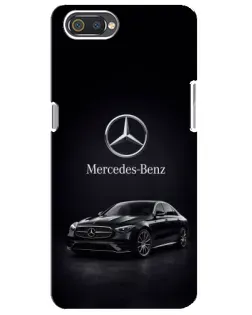 Чехол для Realme C2 с картинкой «Mercedes — решетка радиатора»