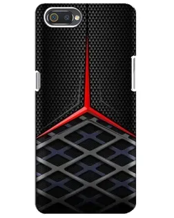 Чехол для Realme C2 с картинкой «Mercedes Carbon Grid»