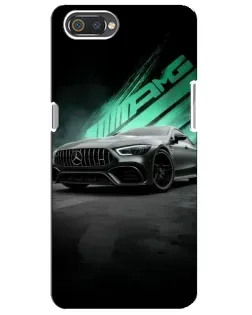 Чехол для Realme C2 с картинкой «Темный Mercedes AMG»