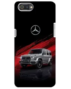 Чехол для Realme C2 с картинкой «Mercedes G-Class красный»