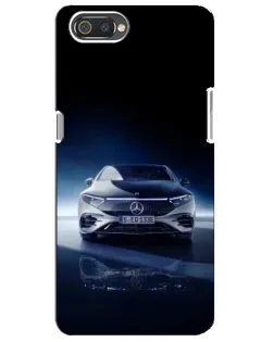Чехол для Realme C2 с картинкой «Ночной Mercedes EQ»
