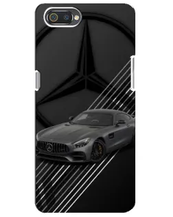 Чехол для Realme C2 с картинкой «Mercedes AMG — графика»