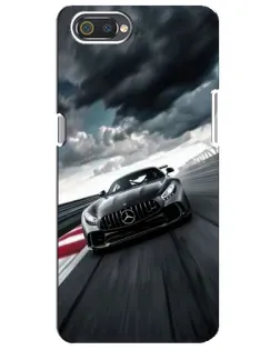 Чехол для Realme C2 с картинкой «Гоночный Mercedes AMG»