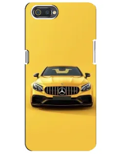 Чехол для Realme C2 с картинкой «Желтый Mercedes GT»