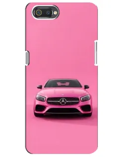 Чехол для Realme C2 с картинкой «Розовый Mercedes AMG»