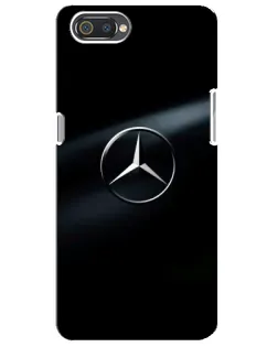 Чехол для Realme C2 с картинкой «Mercedes на металле»