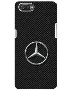 Чехол для Realme C2 с картинкой «Карбоновый Mercedes стиль»