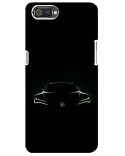Чехол для Realme C2 с картинкой «Mercedes — силуэт авто»