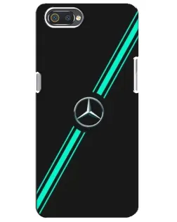 Чехол для Realme C2 с картинкой «Спортивные линии Mercedes»