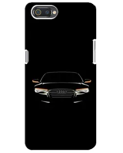 Чехол для Realme C2 с картинкой «Audi — ночной контур»
