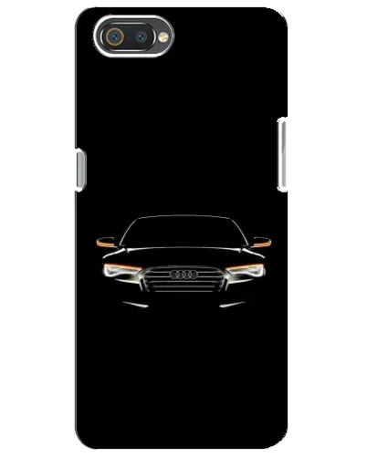 Чехол для Realme C2 с картинкой «Audi — ночной контур»
