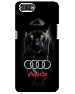 Чехол для Realme C2 с картинкой «Пантера и Audi»