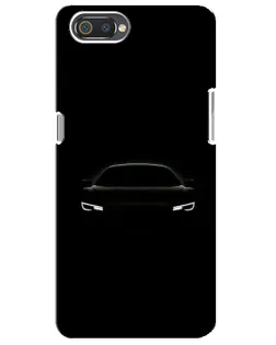 Чехол для Realme C2 с картинкой «Взгляд Audi в темноте»
