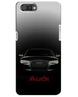 Чехол для Realme C2 с картинкой «Audi — градиентный контур»