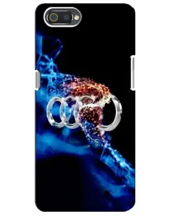 Чехол для Realme C2 с картинкой «Энергия лого Audi»