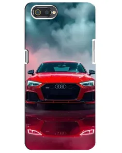 Чехол для Realme C2 с картинкой «Audi RS — красный стиль»