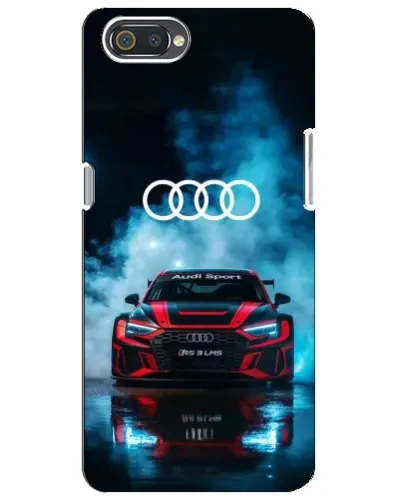 Чехол для Realme C2 с картинкой «Audi Sport — неон»