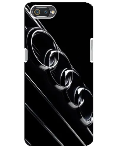 Чехол для Realme C2 с картинкой «Audi — абстрактные кольца»