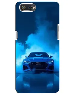 Чехол для Realme C2 с картинкой «Audi — голубая энергия»