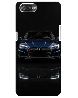 Чехол для Realme C2 с картинкой «Audi — ночное отражение»