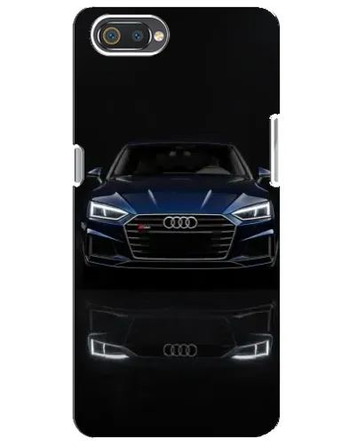 Чехол для Realme C2 с картинкой «Audi — ночное отражение»
