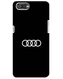 Чехол для Realme C2 с картинкой «Audi White Logo»