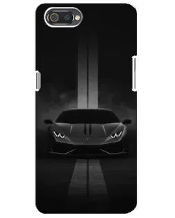 Чехол для Realme C2 с картинкой «Lamborghini симметрия дорог»
