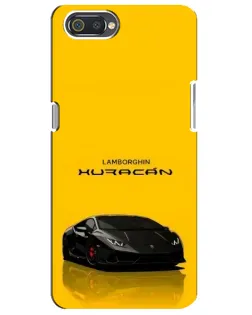 Чехол для Realme C2 с картинкой «Lamborghini Huracan черный»