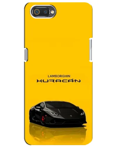 Чехол для Realme C2 с картинкой «Lamborghini Huracan черный»
