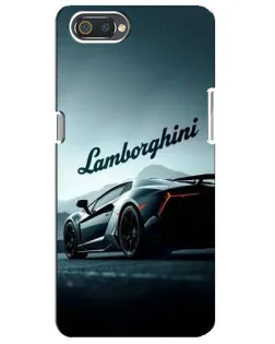 Чехол для Realme C2 с картинкой «Классическая надпись Lamborghini»