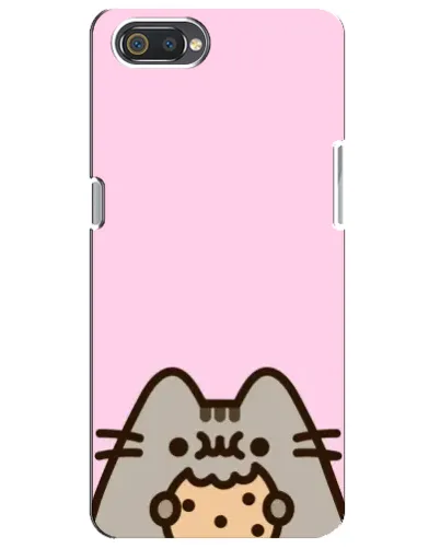 Чехол для Realme C2 с картинкой «Pusheen и печенье»